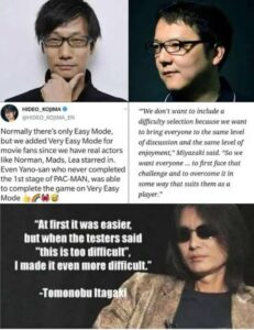 Japan's three legendary game producers talk about game difficulty. Who do you agree with more?