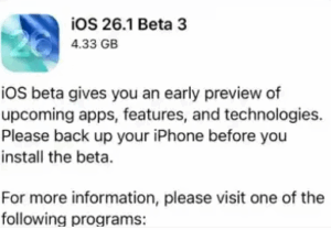 Apple iOS 26.1 release date is expected to be between late October and early November, Apple Vision Pro app is coming soon